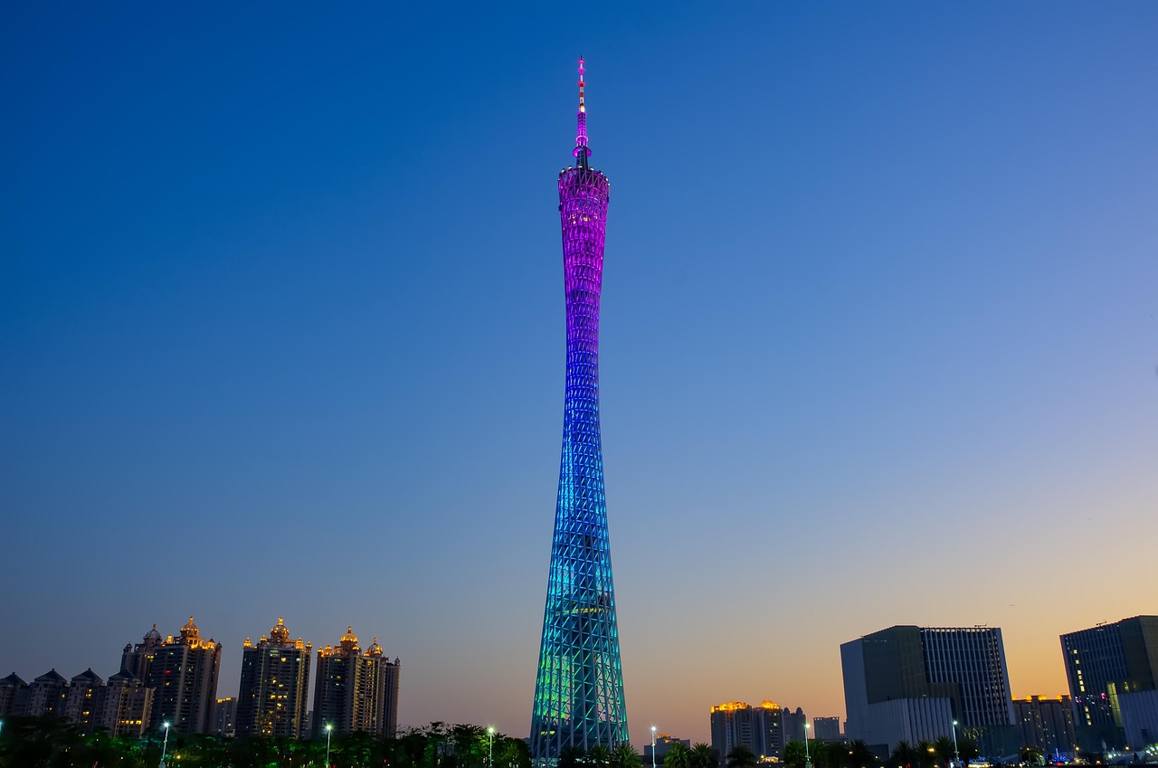 塔顶摩天轮实景图