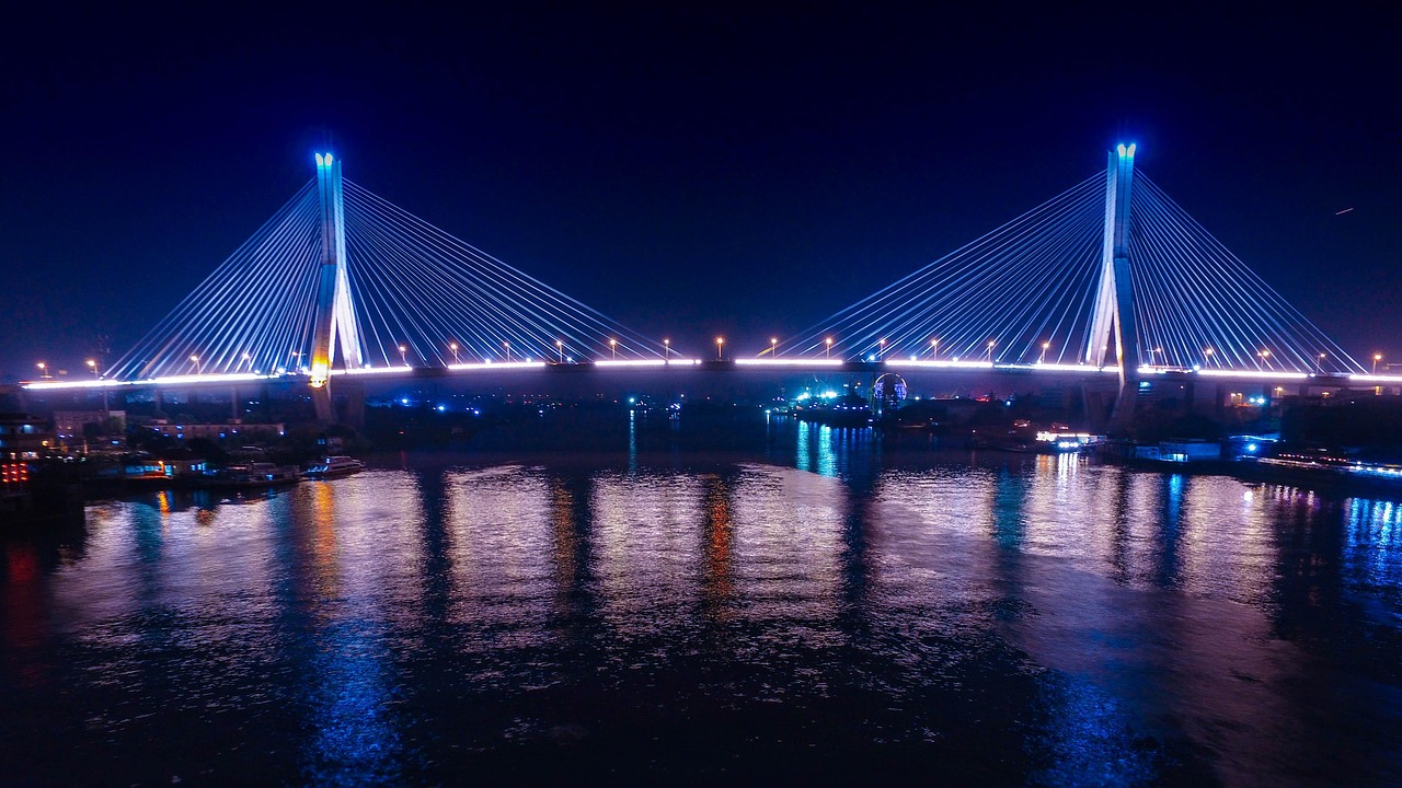 珠江夜游实景图